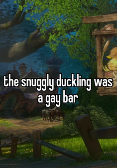 the smugy ducking was a gay bar with an image of a cartoon character on it