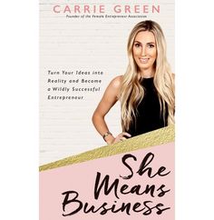 the book she means business by carie green