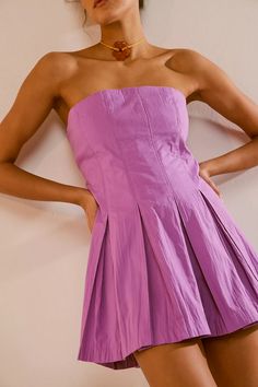 Made Me Smile Mini | Free People Utah Homecoming Dresses, Cutest Homecoming Dresses, Purple Mini Dress Casual, Cool Hoco Dresses, Clemson Game Day Outfits, Purple Gameday Outfit, Lsu Tailgate Outfit, Rush Dresses Sorority Recruitment, Lsu Gameday Outfit