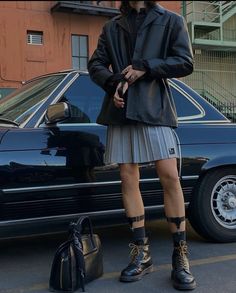 Guy In Skirt Aesthetic, Nylon Socks Outfit, Male Skirt Outfit, Man In Skirt Aesthetic, Guys In Skirts Fashion, Men In Skirts Fashion, Men In Feminine Clothes, Unisex Skirt