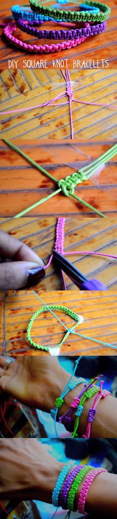 there are many different types of bracelets on the table