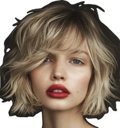 Best Haircut For High Forehead, Tiny Bangs Short Hair, Short Blonde Beach Waves, Artsy Haircuts For Women, Short Blonde Hair With Bangs Bob, Blonde Bobs With Bangs, Taylor Swift Bob Haircut, Blonde Hair Bob With Bangs, French Bob For Fine Hair