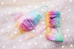 Lilac Blue, Tie Dye Rainbow, Pastel Tie Dye, Nike Socks, Tie Dye Outfits, Pink Lilac, Rainbow Design, Colorful Socks, Sock Gifts