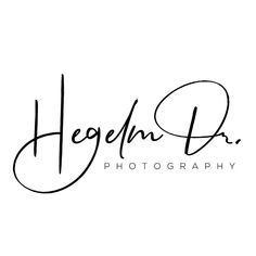 the logo for hegehn b photography, which is located on top of a white background