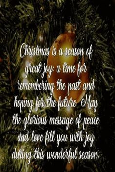 christmas is a season of great joy as a time for remembrance to the past and hoping for the future