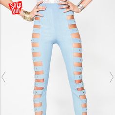 Pay Up Belted Leggings Cuz You’re The Boss Lady. Stay In Control With This Super Sassy Cut-Out Leggings That Have A High Waist Fit And Sikk Belt Buckle Details Up The Sidez. Bought From Dollskill Patterns For Sewing, Cut Out Leggings, Dolls Kill, Boss Lady, Belt Buckle, Belt Buckles, Jeans Pants, Cut Out, Straight Leg