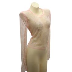 Pink Crotchet Rhinestone Top Long Sleeve Brand New With Tags Comes Packaged And Sealed Free Shipping #Nwt #Festival #Rave #Cosplay #Costume Rave Cosplay, Pink Fishnets, Fishnet Crop Tops, Grey Cropped Hoodie, Lavender Tops, Cropped Graphic Tees, Rhinestone Top, Strapless Crop Top, Red Crop Top