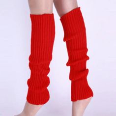 Nwt 1 Pair Of Solid Knit Leg Warmers/ Knee High Socks Trendy And Warm 100% Polyester Very Soft Very Cute On Legs I Have My Own Pair Also In Red I Wear Constantly. Trendy Knitted Stretch Socks, Trendy Stretch Knitted Socks, Red Leg Warmers For Winter Stocking Stuffer, Casual Winter Socks For Stocking Stuffers, Casual Socks, One Size, Fitted Acrylic Socks For Winter, Fitted Knitted Socks, Fitted Solid Color Knitted Socks, Casual Solid Color Socks One Size