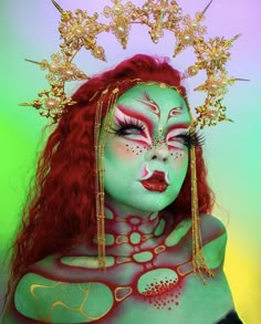 Castle Cakes, Dragon Makeup, Graphic Eyeliner, Cool Makeup Looks, Fairy Makeup, Fancy Makeup, 31 Days Of Halloween, Fx Makeup, Full Face Makeup