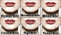 the different types of lipsticks that are used to make them look like they're from