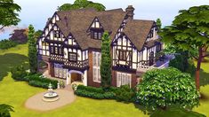 Sims 4 Tudor House Floor Plan, Windenburg Sims 4 Map, Sims Windenburg, Sims 4 Windenburg Build, Windenburg Sims 4, Sims 4 Estate