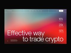 a web page with the words effective way to trade crypt