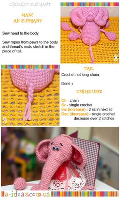 the instructions for how to make an elephant