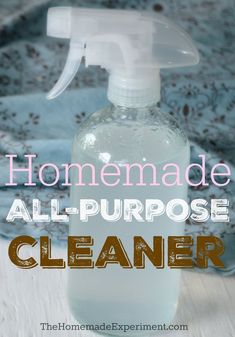 homemade all - purpose cleaner with text overlay