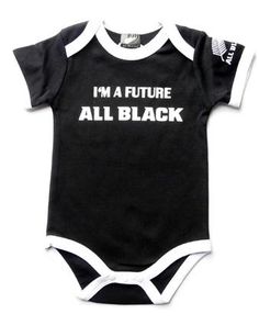 a black and white baby bodysuit that says i'm a future all black