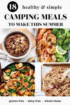 healthy and simple camping meals to make this summer