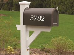 a mailbox with the number 3782 on it