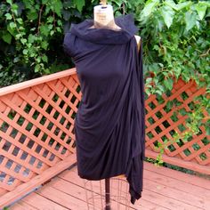 Only 1 On Any Platform New Without Tags Rick Owens Lilies Size 6 Us Black Jersey Draped Fabric Tulle Funnel Collar No Trades No Low Ball Offers Rick Owens Shawl, Rick Owens Dress, Rick Owens Lilies, Black Jersey, Draped Fabric, Asymmetrical Dress, Only 1, Rick Owens, Funnel