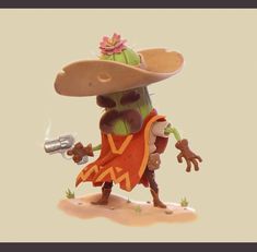 ArtStation - Prickly Pete , Boris MISZCZAK Cowboy Character Design, Wild West Games, Cowboy Games, Animation Sketches, Dragon Rider, Cartoon Background, Dnd Characters