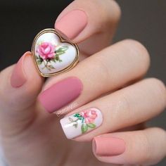 Floral Nail Designs, Pretty Nail Designs, Spring Nail Art, Nails Desing, Floral Nails, Creative Nails, Flower Nails