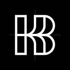 the letter b in white on a black background