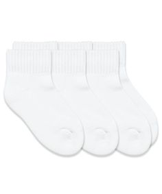 White quarter sport athletic socks for all children. These casual everyday sport socks are perfect for children with sensitive feet. Made with premium ultra-soft cotton and with a seamless smooth toe seam for added comfort. With a form fitting rib around the ankle to provide support and to keep the socks on and in place for all day wear. These unisex white kids socks are perfect for girls, boys, toddlers, and big kids. Wear everyday, for school, summer camp, all year, gym class, and playing outside. - Sizes: Toddler, Small - Quarter length hits right above the ankle for added support - Smooth toe seam provides less bunching and irritation to sensitive feet - Non-cushion foot for a smooth feel inside all types of shoes - 79% Cotton, 19% Nylon, 2% Spandex exclusive of elastic - 3 Pair Pack Victoria Shoes, Usa Shoes, Shoe Company, Liner Socks, Girls Socks, Athletic Socks, Sock Shop, Boy Shoes, Kids Socks