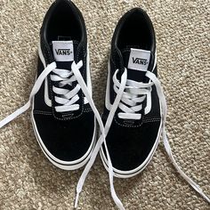 Vans Big Kids Ward Sneaker Size 4y. Never Worn! Vans Black And White, Shoes Vans, Vans Black, Vans Shoes, Big Kids, Kids Shoes, Kids Shop, Shoes Sneakers, Black White