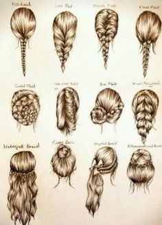 No Hairstyle Idea?? Check out the tutorials and get inspired. Braids Types, Types Of Braids, Ombré Hair, Short Hairstyle, Tan Skin, Hairstyles For School, Luxury Beauty, Hair Dos