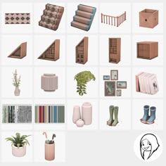 an assortment of different types of furniture and accessories