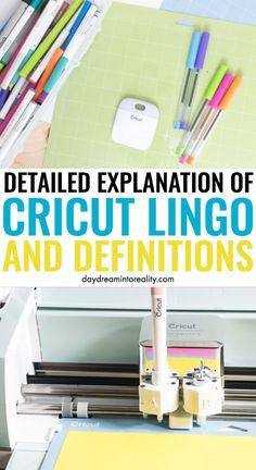 the detailed explanation of cricut lingo and definition