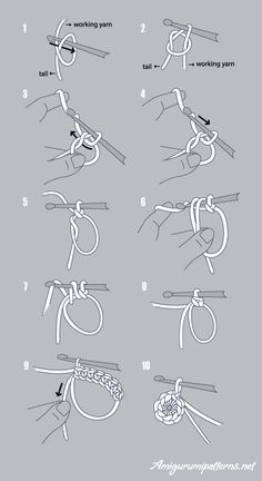 the instructions for how to tie a knot