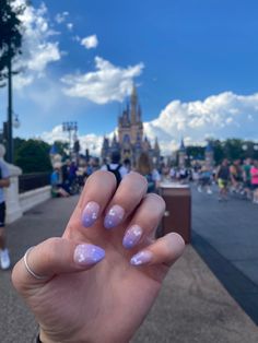 Disney Nail Polish, Floral Disney Nails, Nails In Japan, Disney Themed Nails Acrylic Almond, Disney Parks Nails, Disney Almond Shaped Nails, Tangled Nails Ideas, Disney Nail Ideas For Short Nails, Disney Princess Nail Ideas