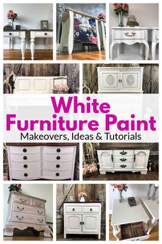 white furniture paint makeovers, ideas and tips