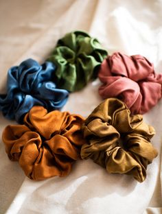 Our truly perfect silk scrunchie. Colors are always rotating!! Thick Curly Hair, Normal Hair, Desert Rose, Season Colors, Lovely Colors, Up Hairstyles, Postpartum, Hair Ties, Scrunchies