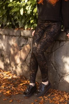 Gold Jungle Print Fleece Lined Leggings – Sock Dreams Fleece Lined Leggings, Lined Leggings, Jungle Print, Leopard Print, Leggings, Pattern, Gold