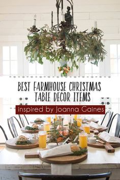 the best farmhouse house christmas table decor items inspired by lanana garne's