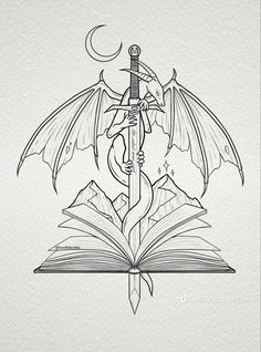 Book Inspired Tattoos, Nesta Archeron, Bookish Tattoos, Tattoo Zeichnungen, Fantasy Tattoos, Inspired Tattoos, Book Tattoo, Book Drawing, Tattoo Design Drawings