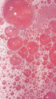 the bubbles are red and pink in color