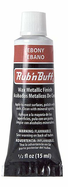 a tube of rubi bufft paint on a white background with the words rubi buff