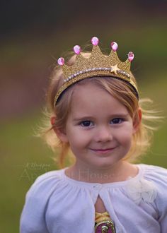 Birthday Girl Crown, Kids Hair Bows, Baby Kostüm, Crown For Kids, Crown Birthday, Glitter Crown, Diy Crown, Girls Crown, Star Headband