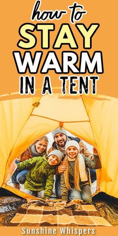 how to stay warm in a tent