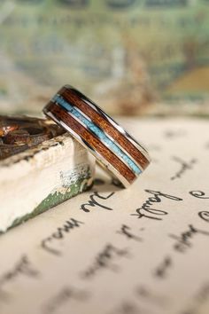 mens-gold-wedding-band-turquoise-mesquite-wood-the-arizonan-rustic-and-main Gold And Turquoise Wedding, Western Wedding Bands, Unique Gold Wedding Bands, Wedding Band For Him, Recycled Gold Ring, Turquoise Wedding Band, Mesquite Wood, Wedding Bands For Him, Mens Gold Wedding Band