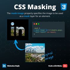 an image with the text css masking