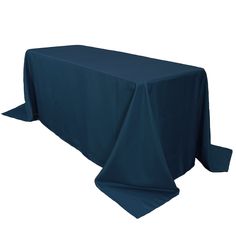 90 x 132 inch Polyester Rectangular Tablecloth Navy Blue - Bridal Tablecloth Rectangle Tables, Table Overlays, Rectangle Tablecloth, Wedding Linens, Rectangle Table, Industrial Wedding, Rectangular Table, Linen Tablecloth, All The Way