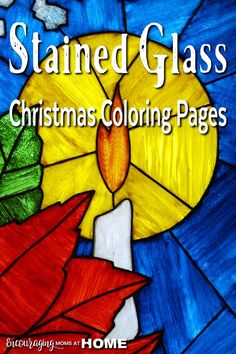 stained glass christmas coloring pages for kids