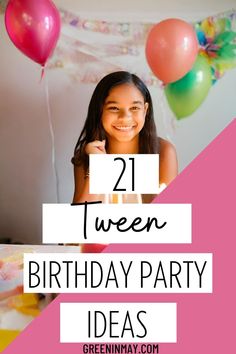 These 21 tween birthday ideas are the best for 12 year old birthday party. #12thyearbirthday #tweenbirthdayparty 12th Birthday Girl Ideas, Turning 11 Birthday Ideas, Birthday Party 11 Girl, 12 Year Birthday Party Themes, 12tg Birthday Party Ideas, 12th Birthday Party Ideas Girl, Girl Birthday Party Ideas 9 Year, Birthday Party 12 Girl, 12 Yrs Old Girl Birthday Ideas