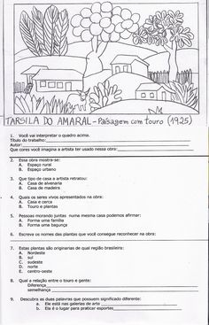 a paper with an image of a house and trees on it, which is written in spanish