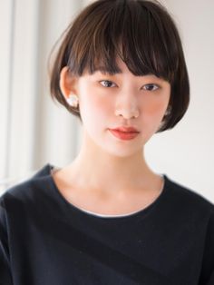 Japanese Short Hair, Short Hair Tomboy, Korean Short Hair, Bob Haircut With Bangs, Hair Arrange, Short Bob Haircuts, Undercut Hairstyles, Hair Problems