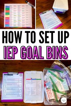 how to set up an iep goal binder for kids and adults with free printables