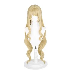 Genshin Impact Navia Cosplay Wig Heat Resistant Synthetic Hair Halloween Party Carnival Props Material：High Temperature Fiber Package included: Wig Anime Wigs Long, Anime Hair Wig, Navia Cosplay, Carnival Props, Genshin Impact Fontaine, Inspo Drawing, Streamer Dr, Festival Photography, Hair Halloween